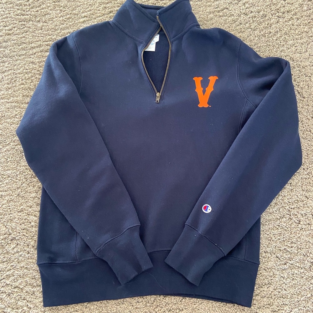 Uva Reverse Weave Quarterzip Sweatshirt - image 1
